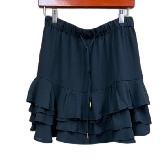 Banana Republic Black Ruffle Skirt